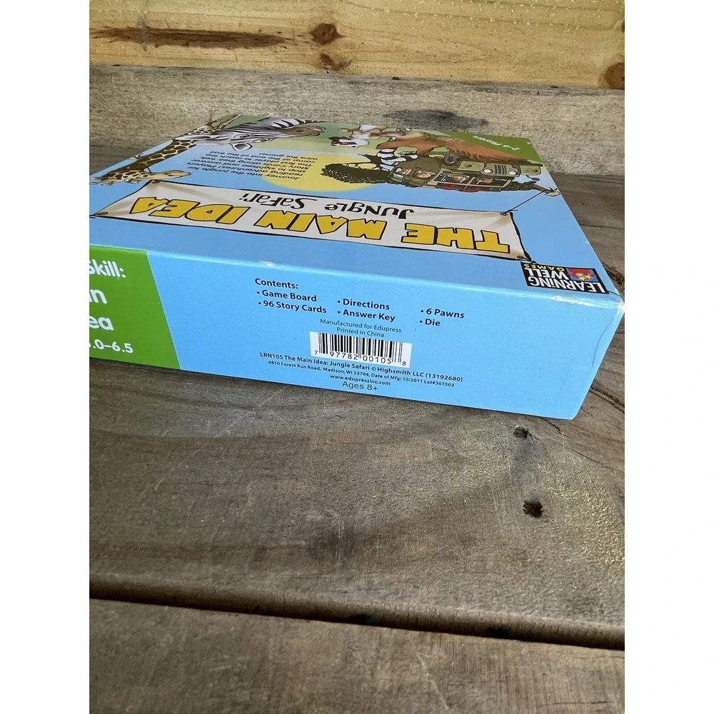 Learning Games : The Main Idea Jungle‎ Safari RL 5.0-6.5 Teacher Supplies Class
